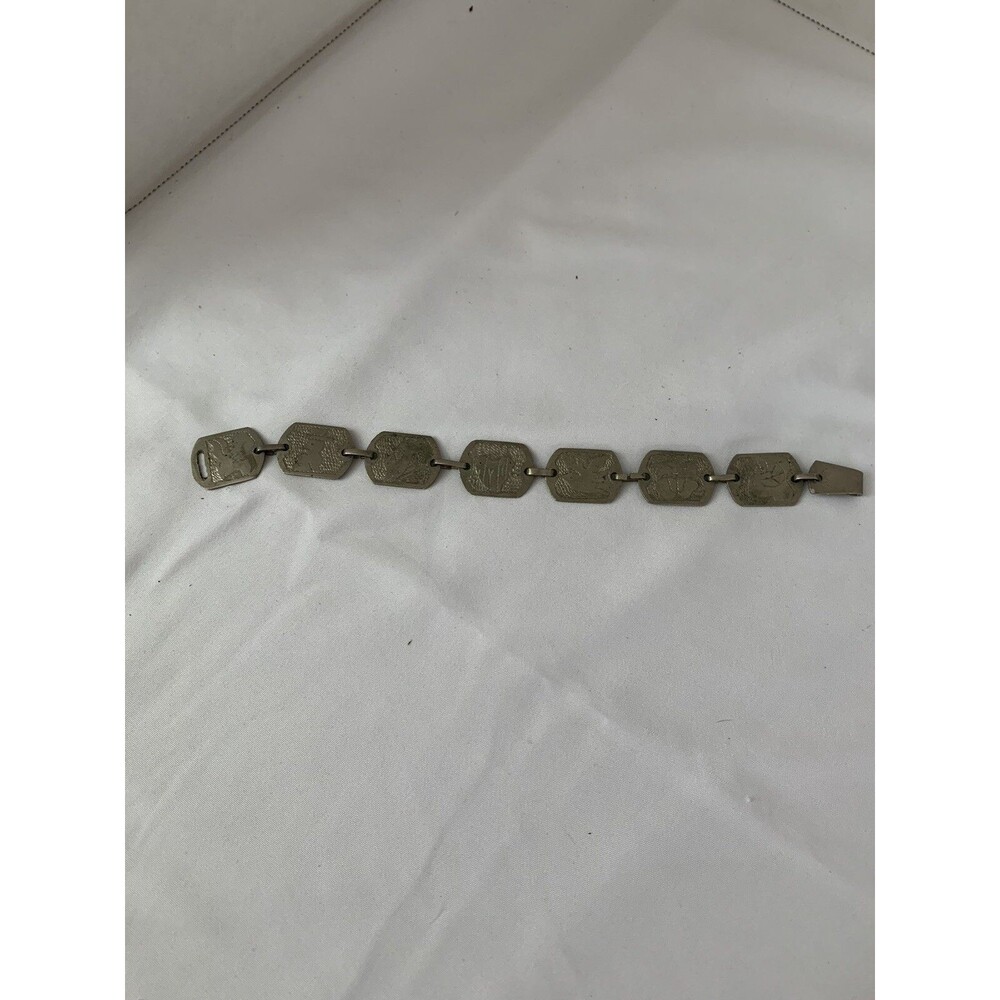 Bracelet Link Style Primitive Rustic Possible Trench Art Steampunk Handmade